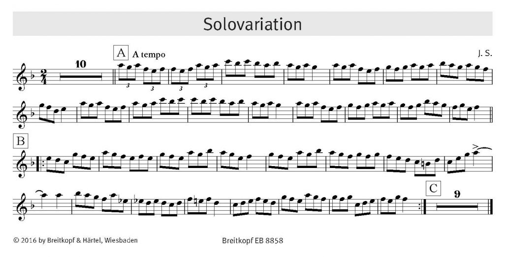 Addizio! Flötenstimme Solovariation